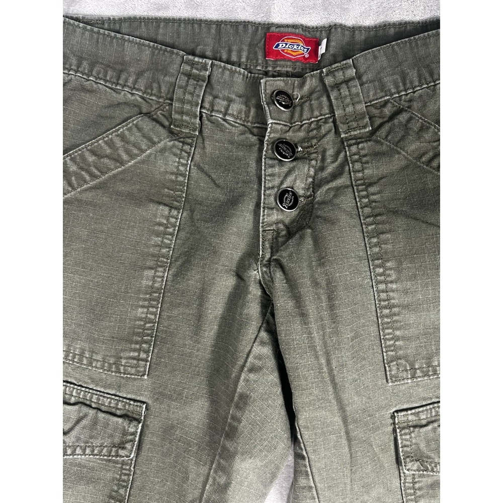 Dickies Cargo Pants Womens 22W Relaxed bootcut Baggy 90s Grudge Military *read - Picture 8 of 11